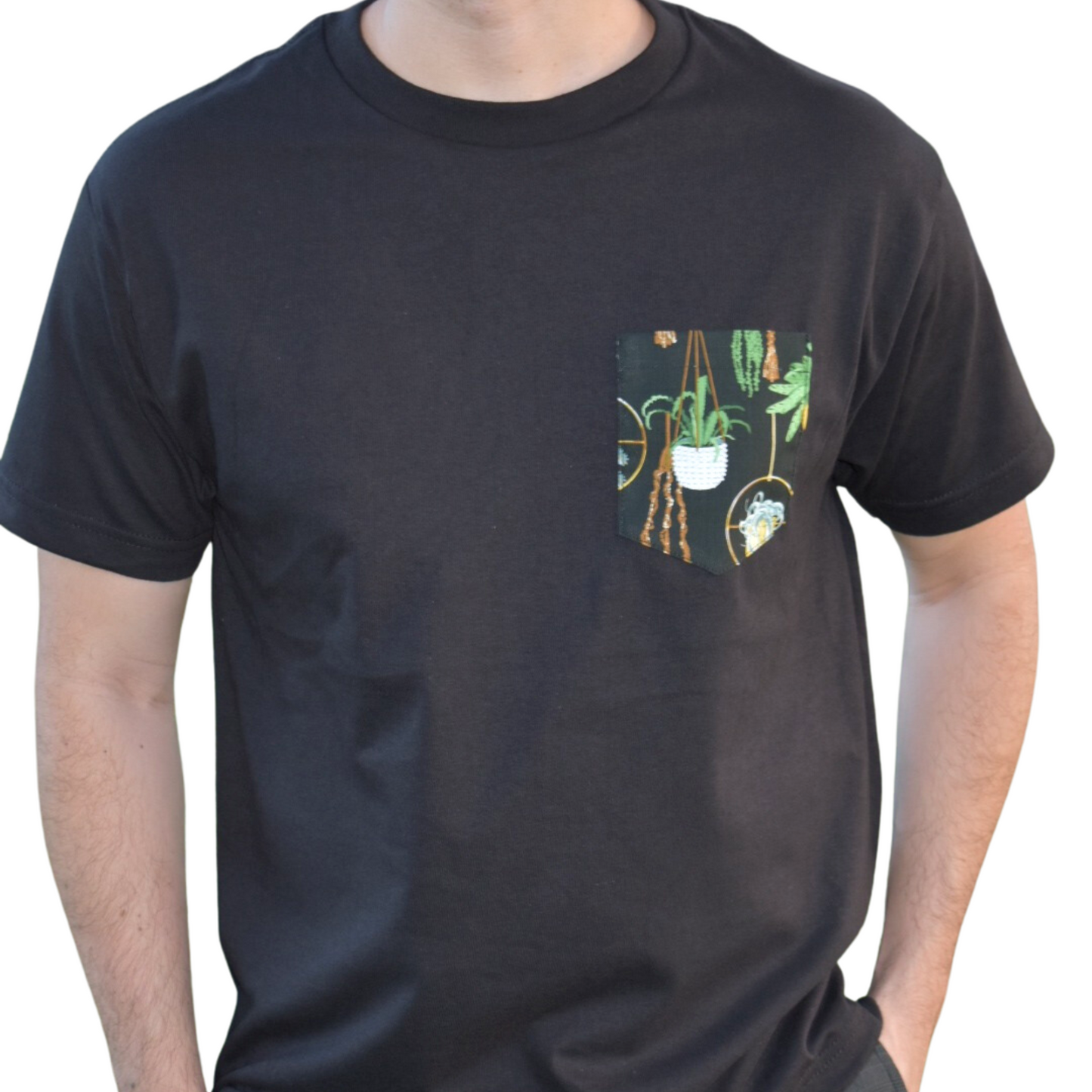 Plant Pocket Unisex T-Shirt, Hanging Succulents