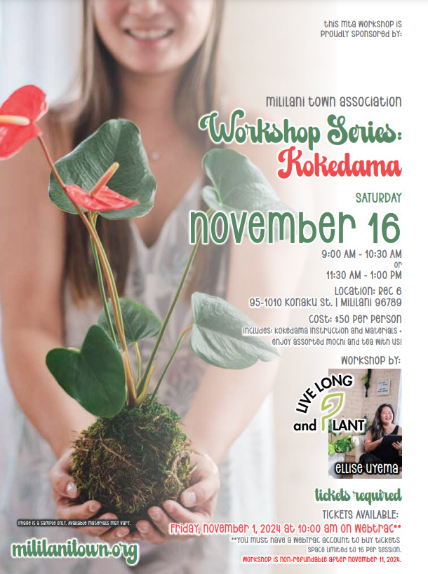 Kokedama Workshop (Private Party)