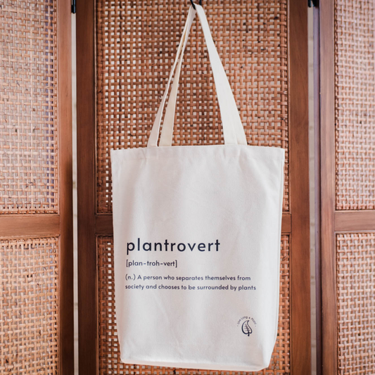Plant-Inspired Canvas Tote Bag, Plantrovert