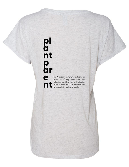 Plant Parent Heather White Dolman Sleeve Top