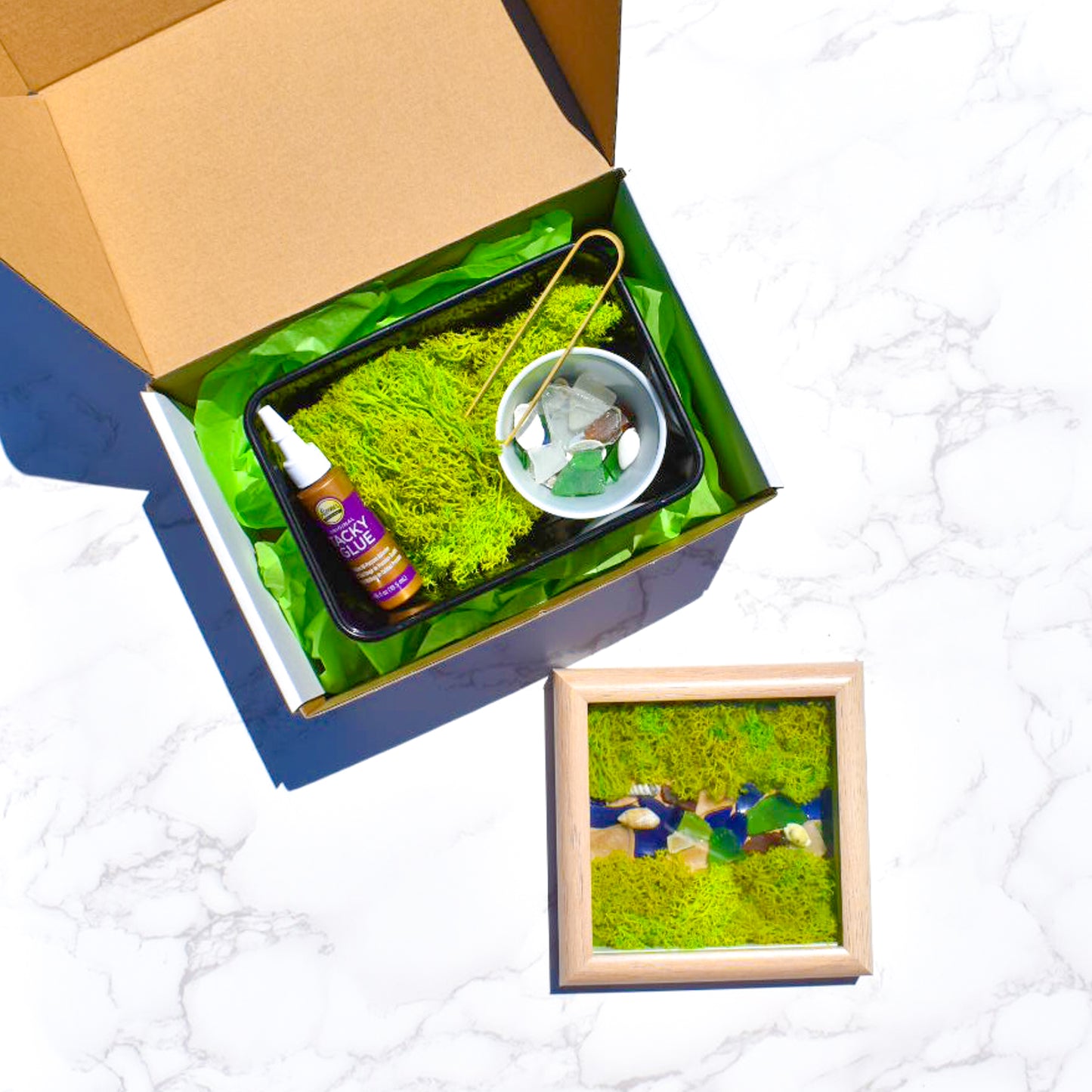 DIY Moss Art, DIY Kit, Moss Art, Moss Art Kit, Holiday Gift, Christmas Gift, Birthday Gift, Wall Art, DIY Moss Kit, Activity Box Diy Crafts