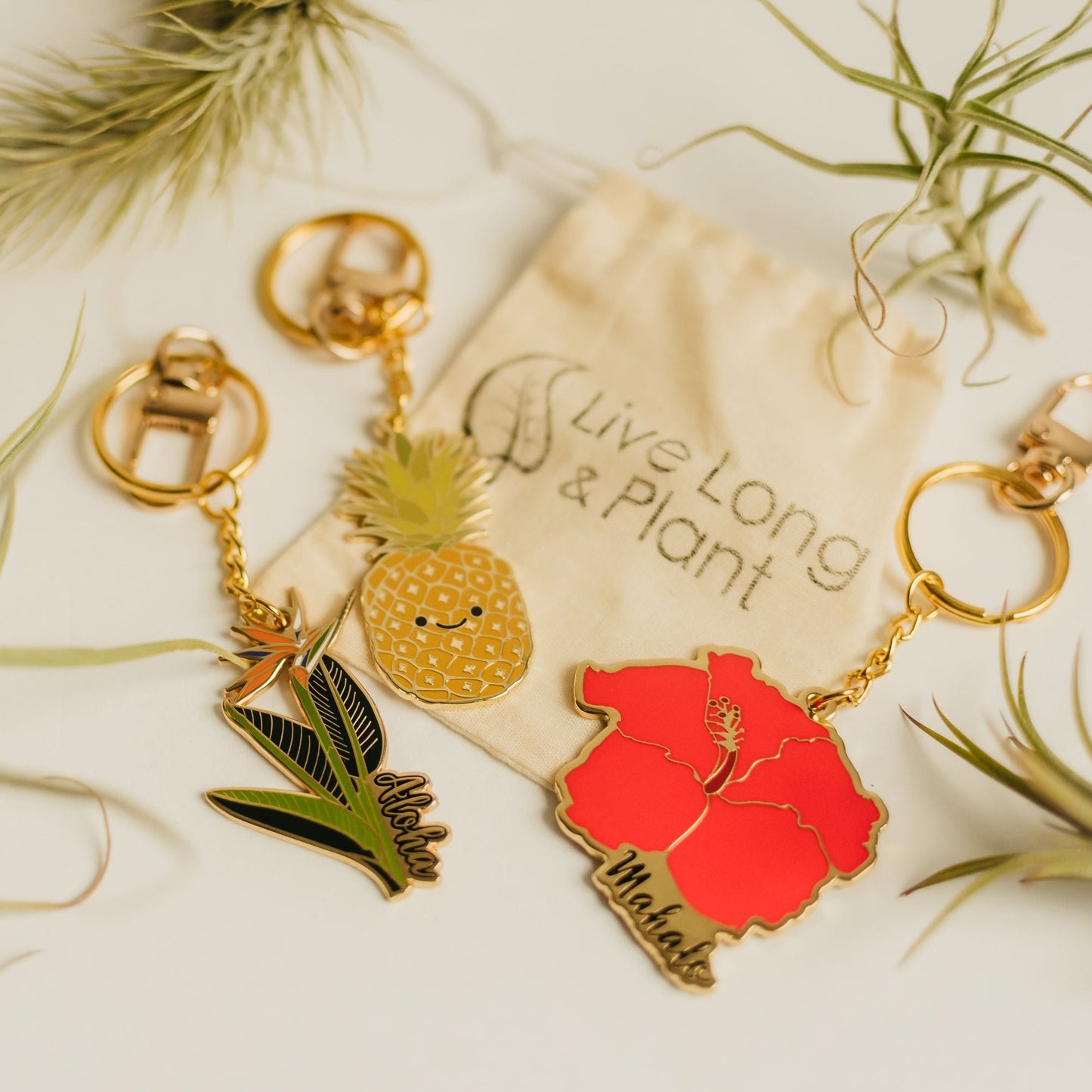 Keychain, Cute Keychain, Cute Keychain for Car Keys, Keychain for Women, Keychain Cute, Key Chain, Cute Gifts for Women, Gifts for Women, bird of paradise, hawaiian plants, hawaiian gifts, plant parent, plant lover, aloha, aloha gift