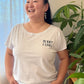 Plant Parent Heather White Dolman Sleeve Top