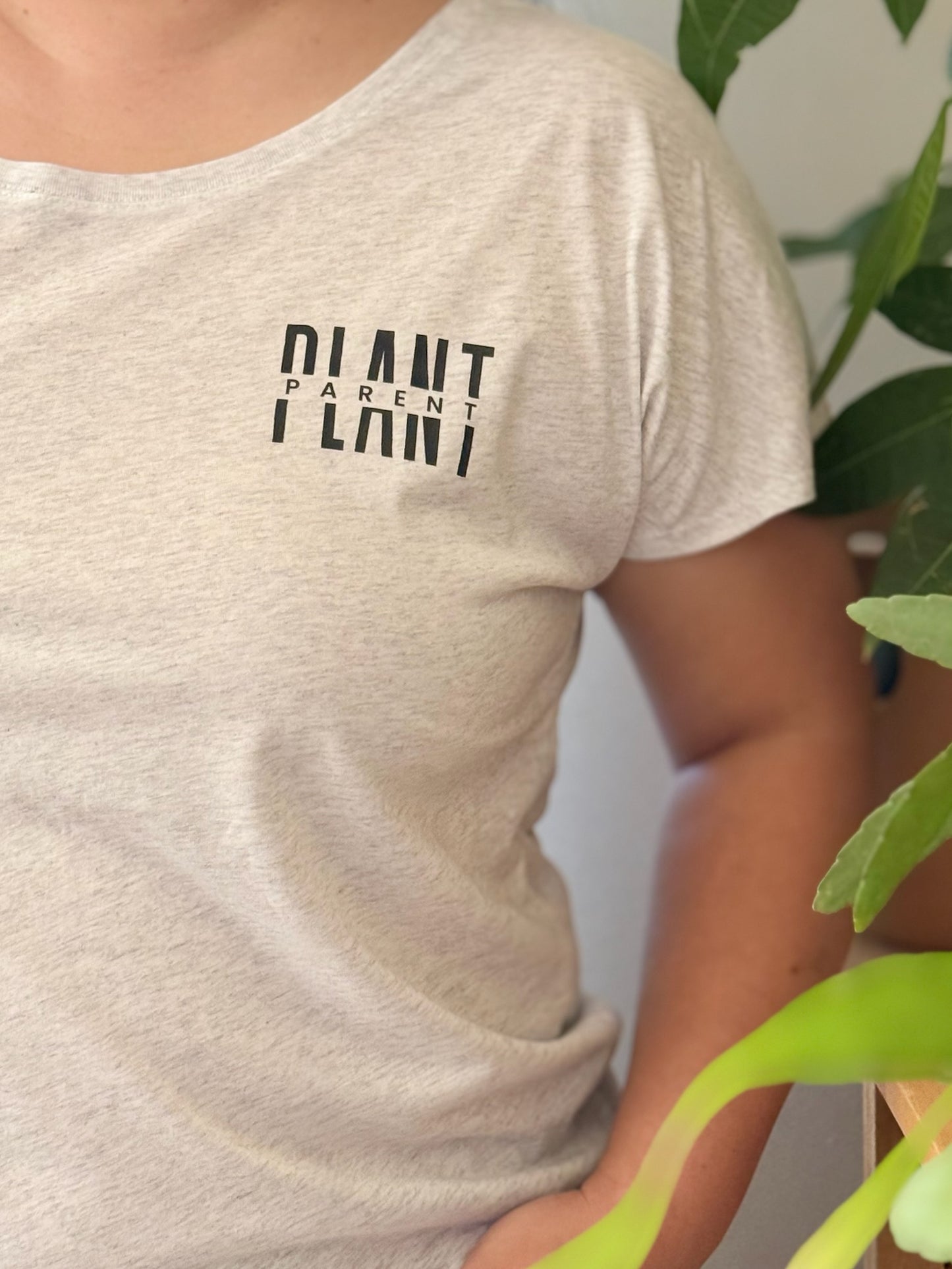Plant Parent Heather White Dolman Sleeve Top