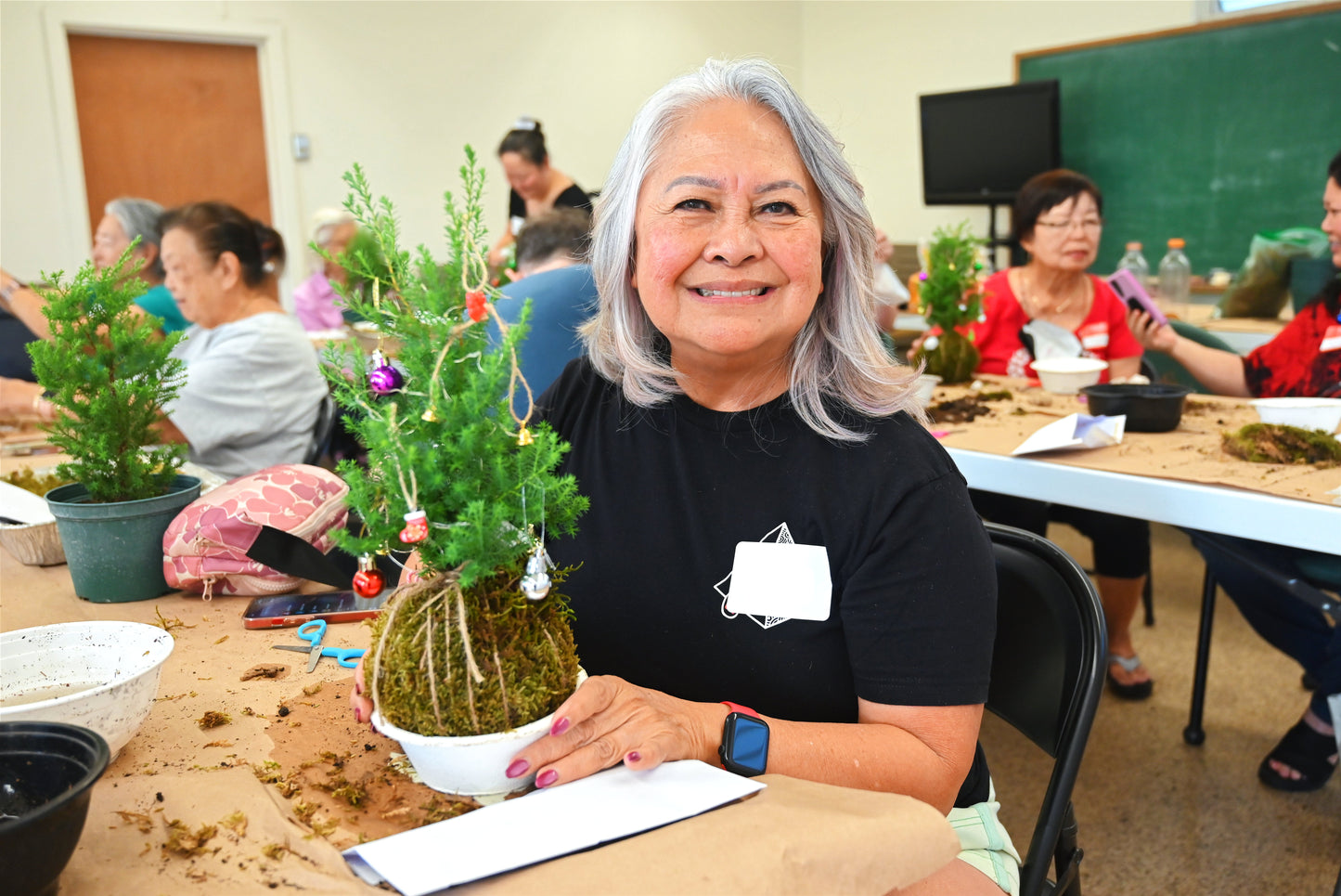 🎄Kokedama Christmas Tree Workshop in Hawai‘i🎄