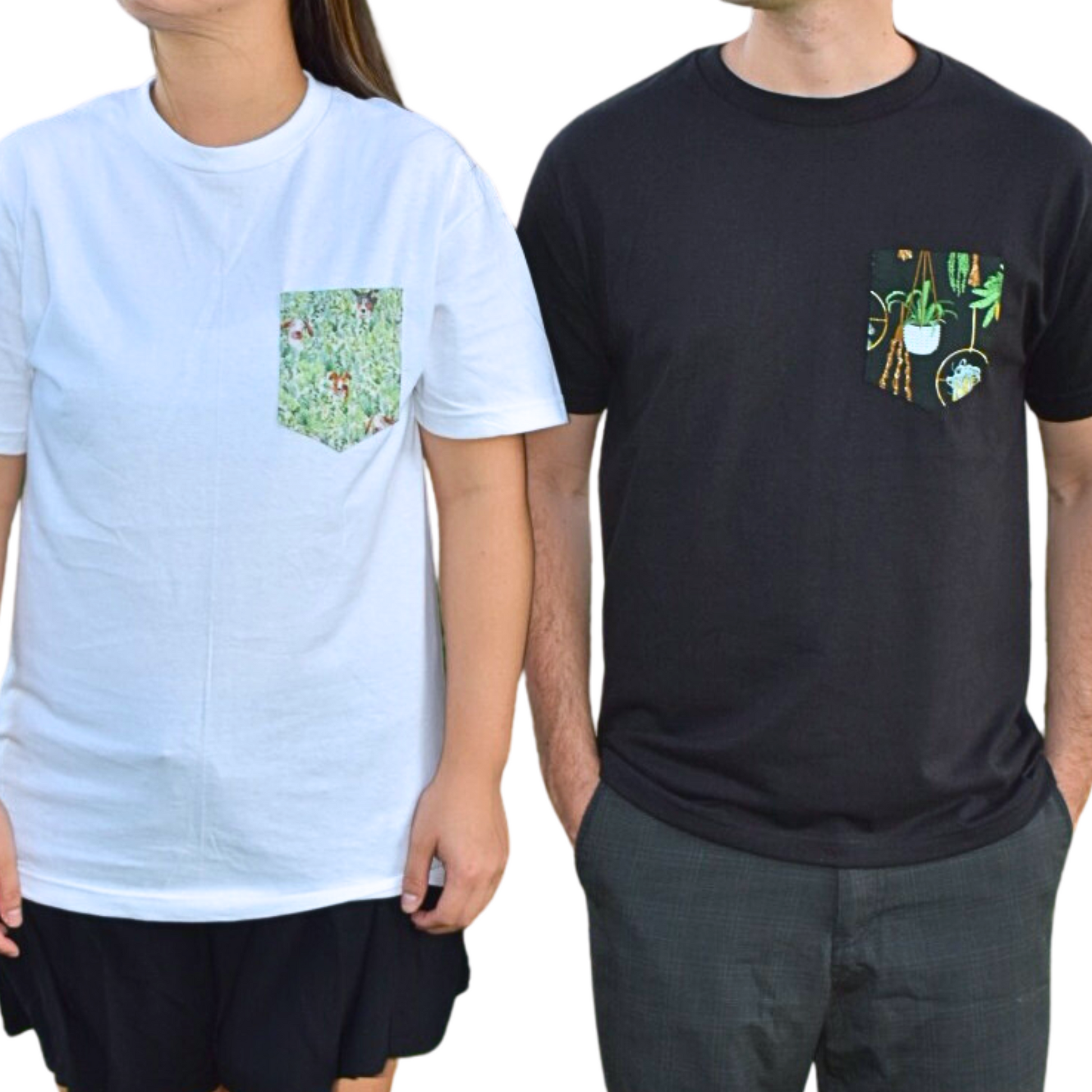 succulent shirt Plant Pocket Unisex T-Shirt, Hanging Succulents X-Large