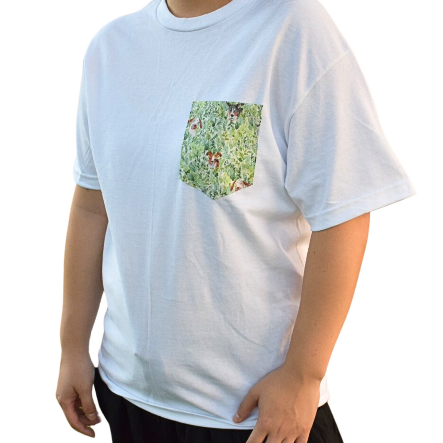 Plant Pocket Unisex T-Shirt, Dogs & Fauna