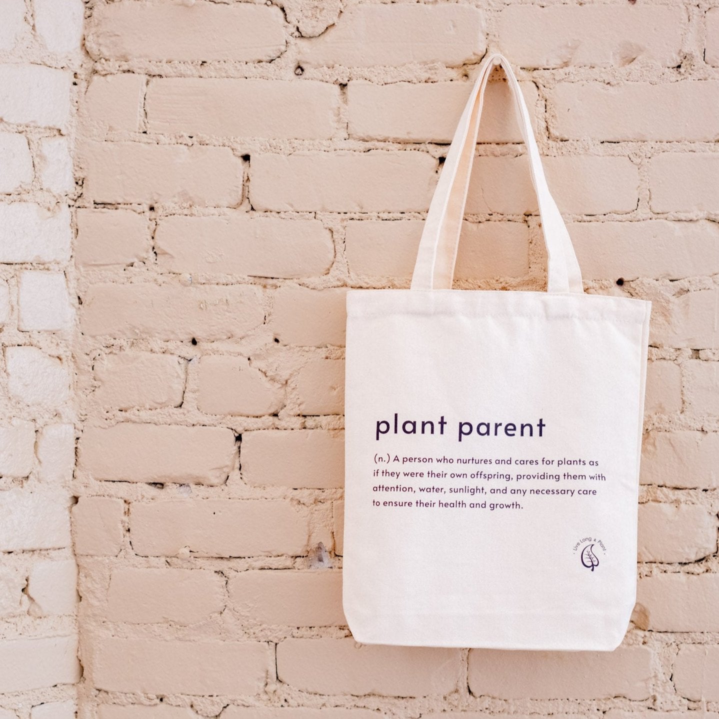 Plant-Inspired Canvas Tote Bag, Plant Parent