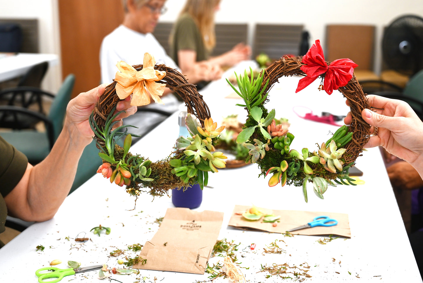 succulent wreath making class Succulent Wreath Workshop