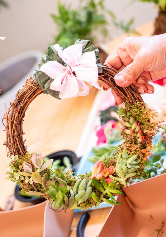 Succulent Wreath Workshop - November 14th @ 4 PM