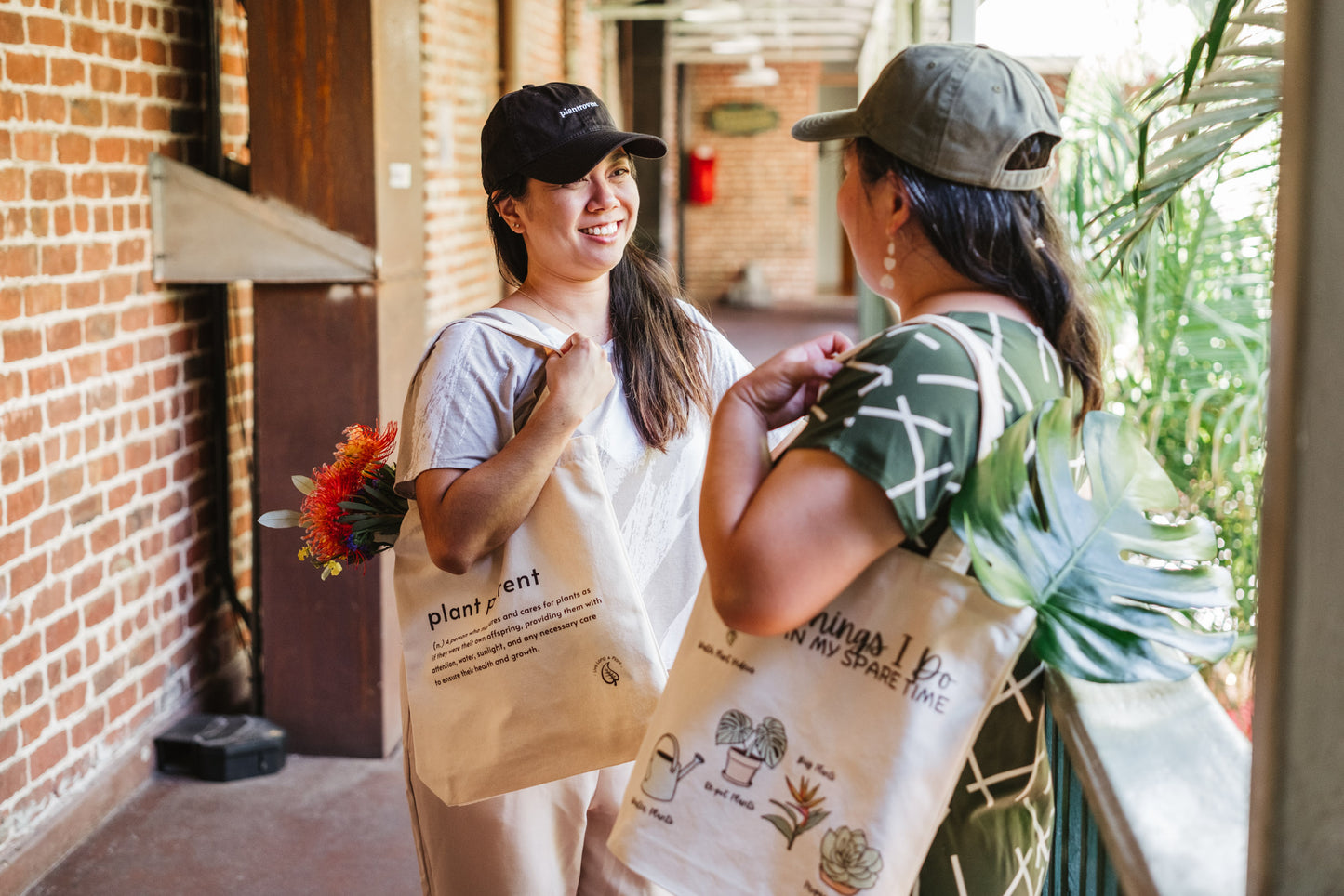 Plant-Inspired Canvas Tote Bag, Things I Do In My Spare Time