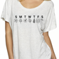 Plants Every Day Heather White Dolman Sleeve Top