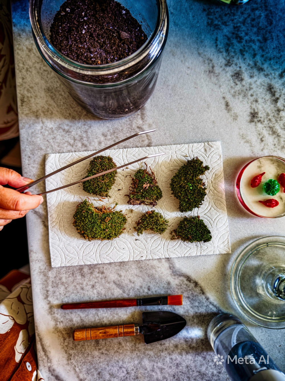 Living Moss with Resin Pond and Staircase Terrarium Workshop