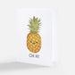 OH HI Happy Pineapple Greeting Card