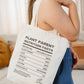 Plant-Inspired Canvas Tote Bag, Plant Parent Nutrition Facts