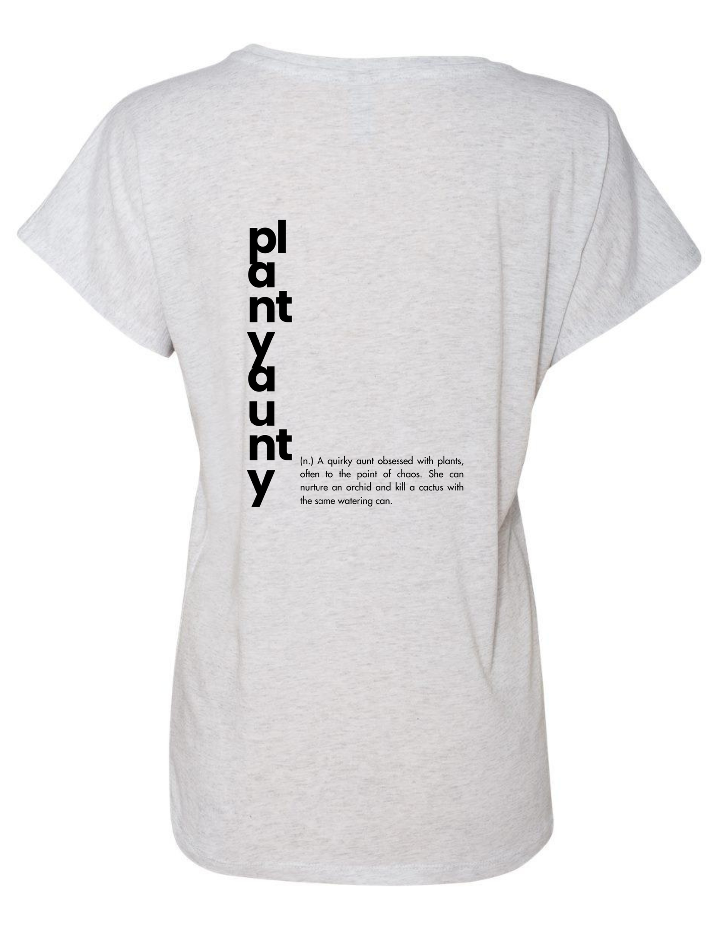 Planty Aunty Heather White Dolman Sleeve Top