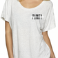 Planty Aunty Heather White Dolman Sleeve Top
