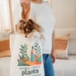 Plant-Inspired Canvas Tote Bag, Sorry I Have Plants This Weekend