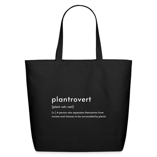 Plantrovert Eco-Friendly Cotton Tote - black