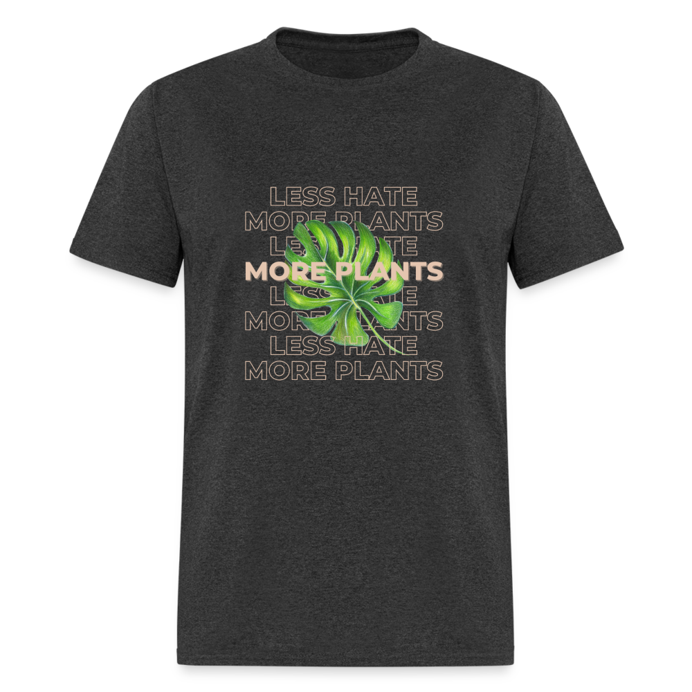 Less Hate More Plants Unisex Classic T-Shirt - heather black
