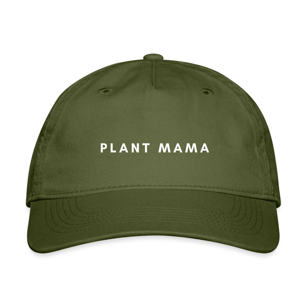 Plant Mama Organic Baseball Cap - olive green