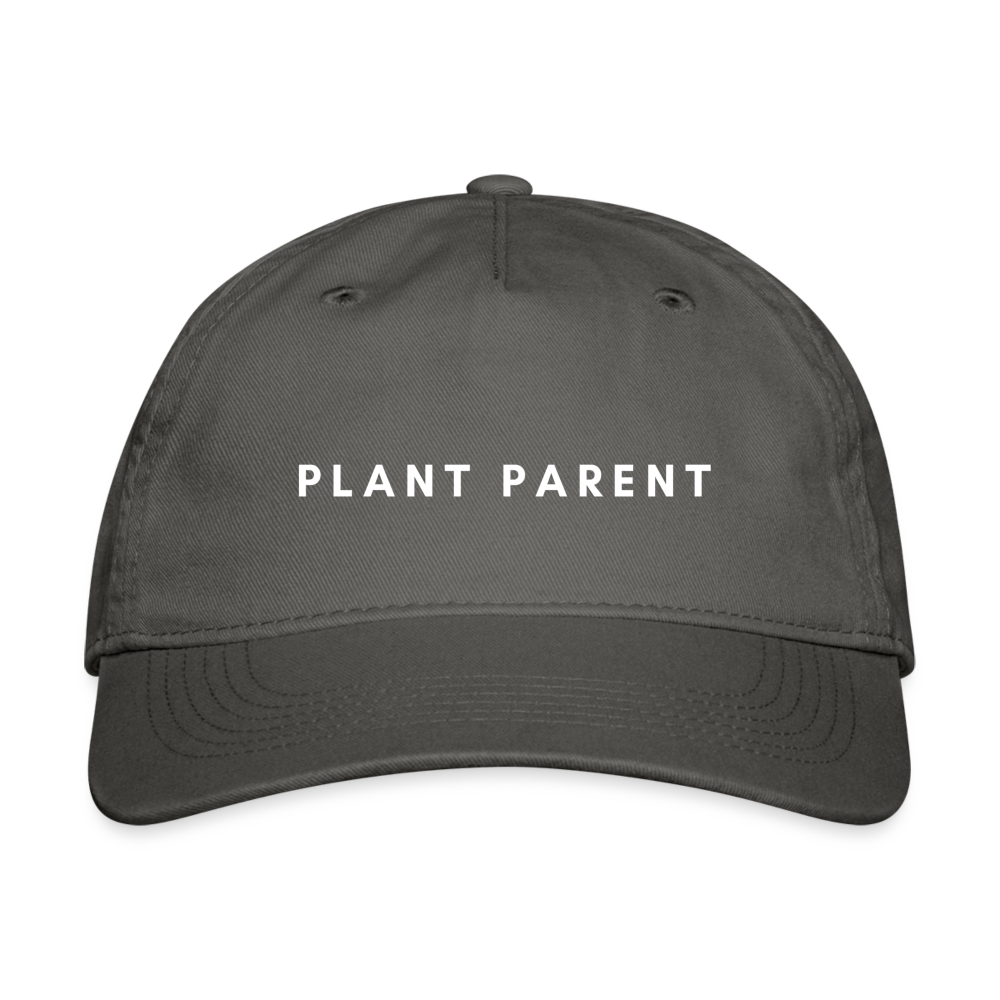 Plant Parent Organic Baseball Cap - charcoal